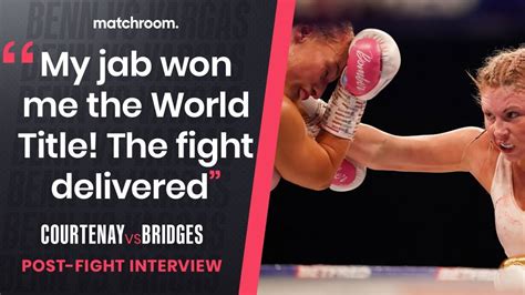 Shannon Courtenay on winning world title, respect for Ebanie。